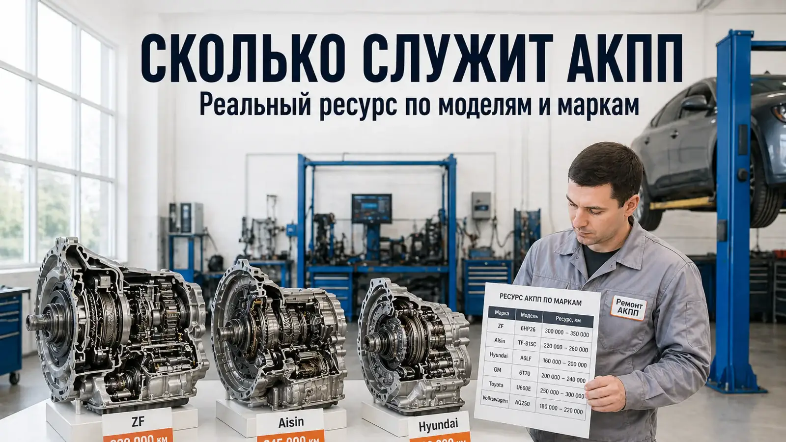 Сколько служит АКПП: реальный ресурс по моделям и маркам