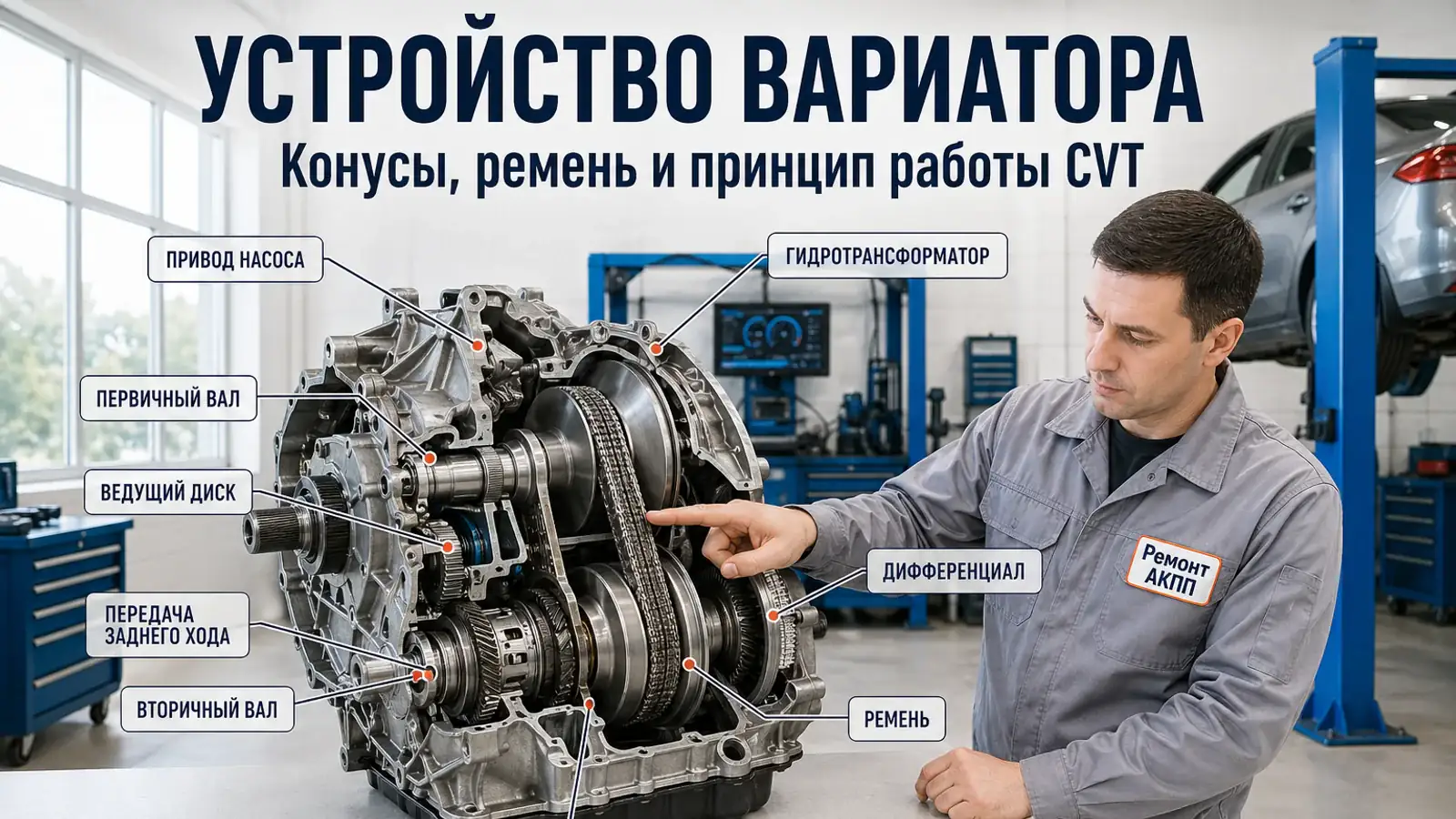 Как работает вариатор: устройство CVT на пальцах