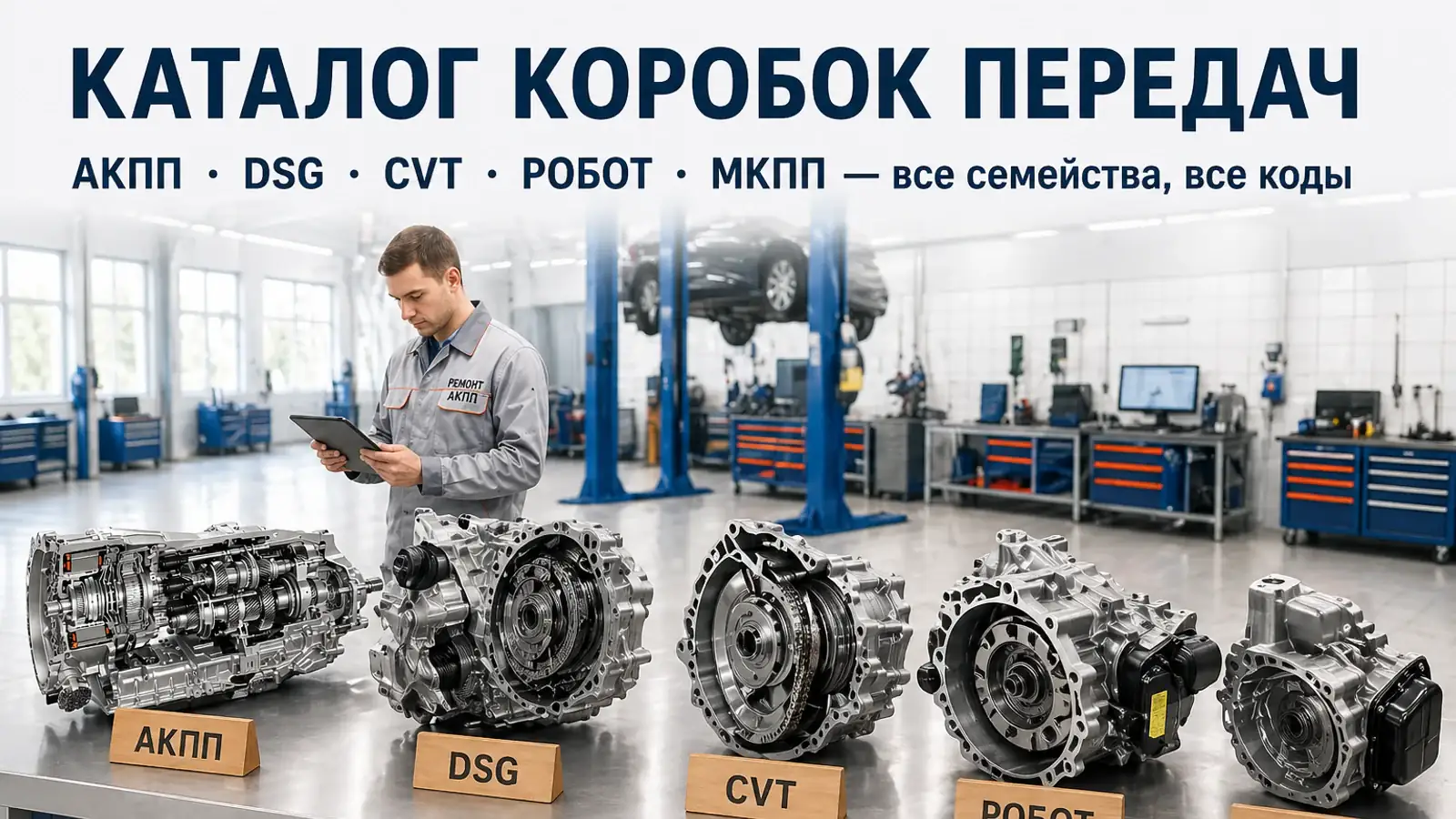 Каталог коробок передач — АКПП, DSG, CVT, робот, МКПП — все семейства и коды в АКПП-МСК