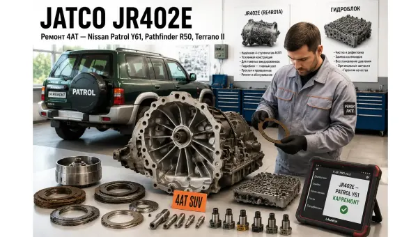 Ремонт коробки передач Jatco JR402E (RE4R01A) в АКПП-МСК — АКПП