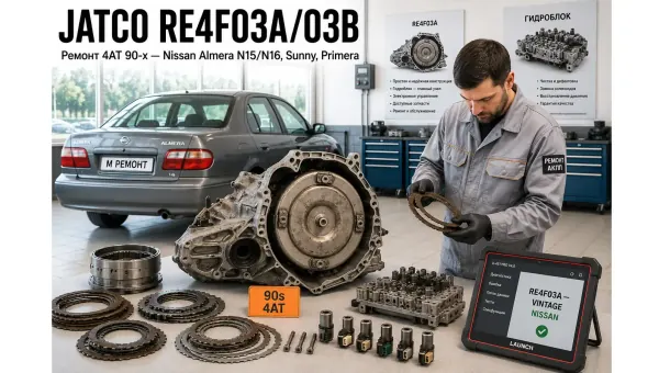 Ремонт коробки передач Jatco RE4F03A / RE4F03B в АКПП-МСК — АКПП