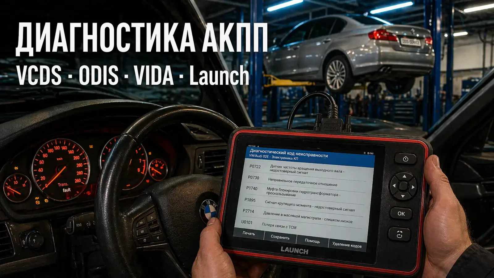 Диагностика коробки передач Audi Audi TT (2006–2023) в Москве — гарантия 12 месяцев, бесплатная диагностика
